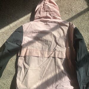 Pink and Black Hooded Jacket